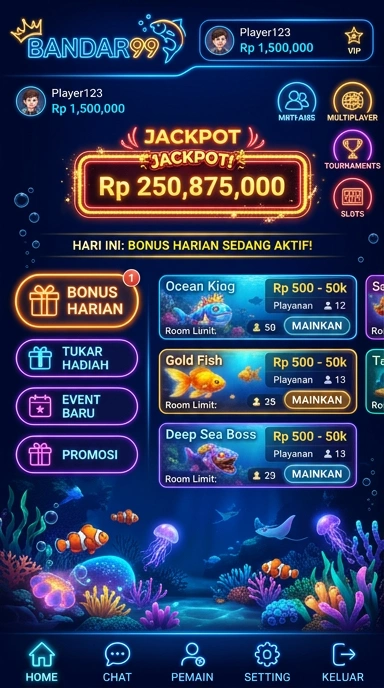 Pratinjau antarmuka bandar99 — aplikasi APK resmi Android v1.1.4